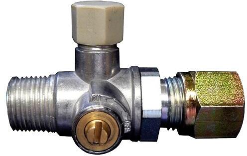 Prøveventil med stengeinnretning for 8 mm gassanlegg - TGO for gasskontroll