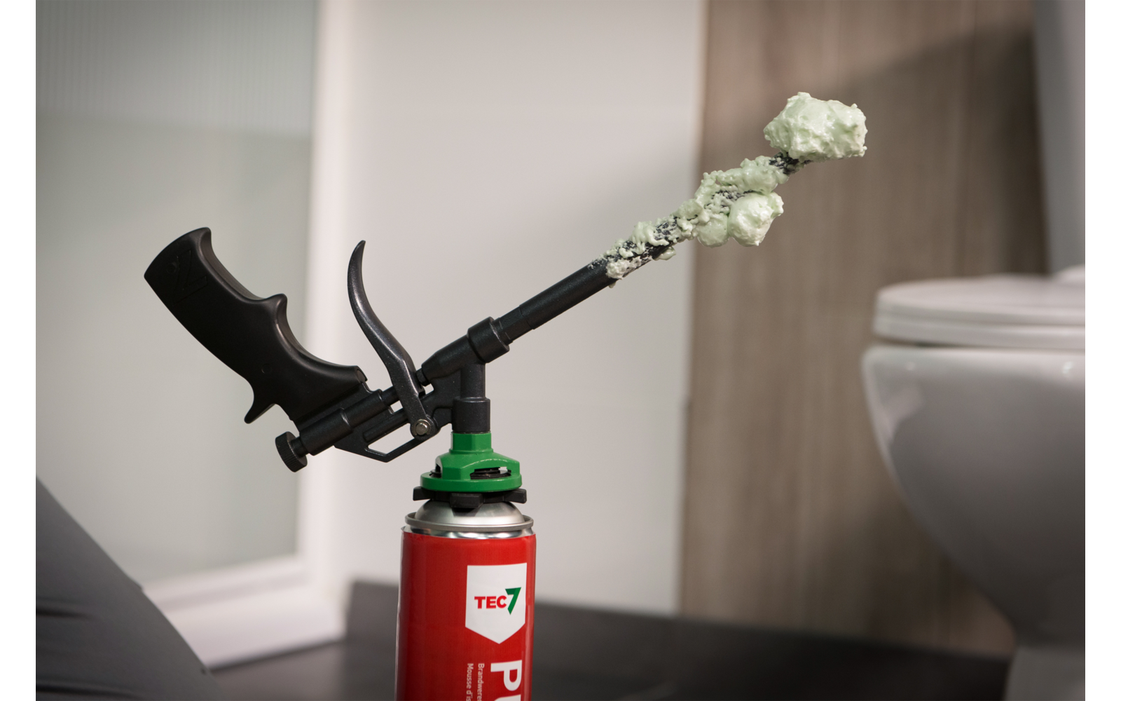 PU-skumpistol Spray & PUR Gun for presis dosering detalj