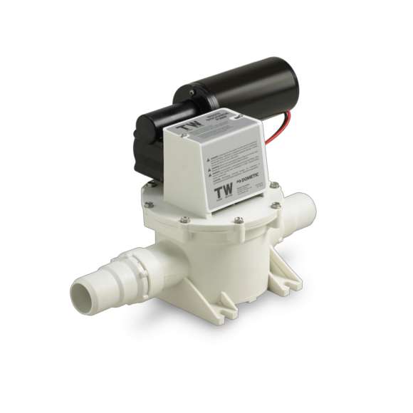 Pumpe for septiktank TW12 12V 1136 l/t 3,18 kg fra Dometic sett forfra