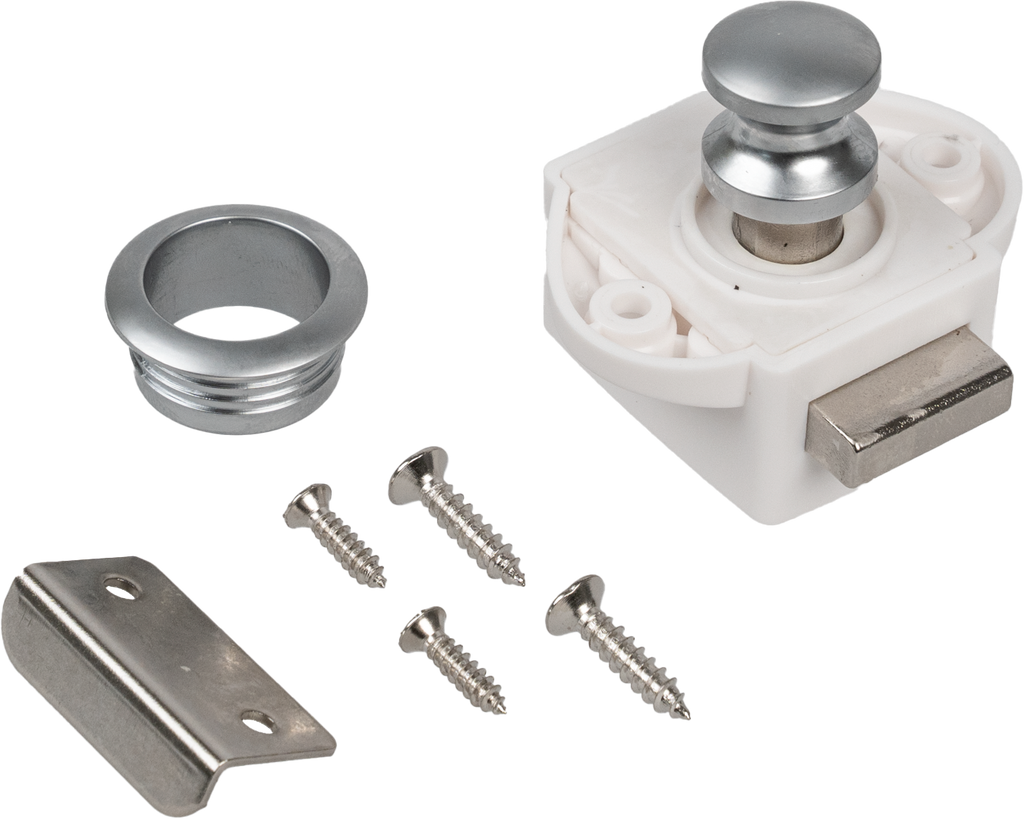 Push Lock trykknapp mini Ø48 mm møbellås front