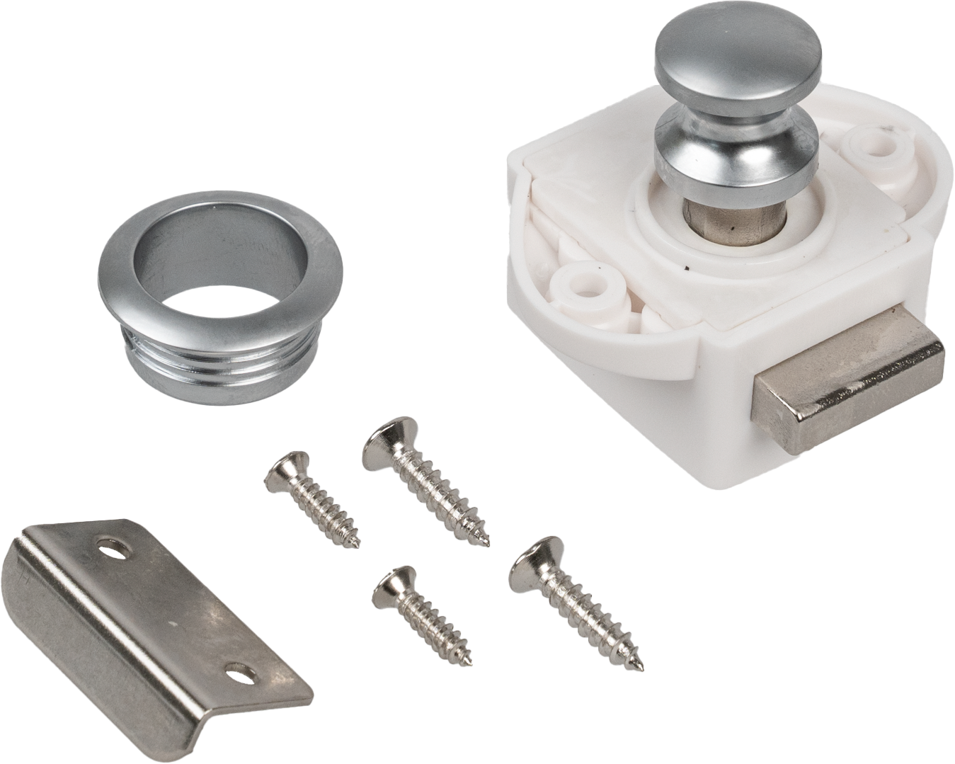 Push Lock trykknapp mini Ø48 mm møbellås front