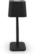 Quadrilux oppladbar bordlampe 200 lm svart forfra