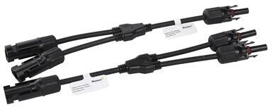 QuickClip 4 adapter 2-i-1 Y-kobling maks 30A fra Phaesun for solcellepanel