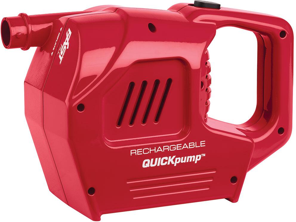QuickPump oppladbar luftpumpe 230/12V 679 l/min bakside