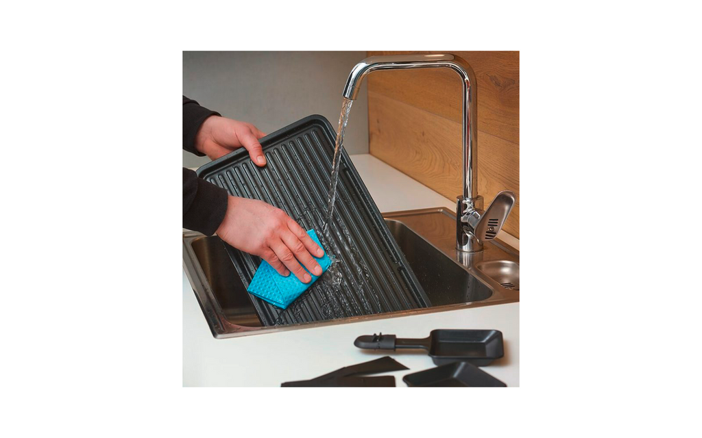 Raclette grill RG 9670 1400 W for 8 personer nærbilde av kontrollpanel