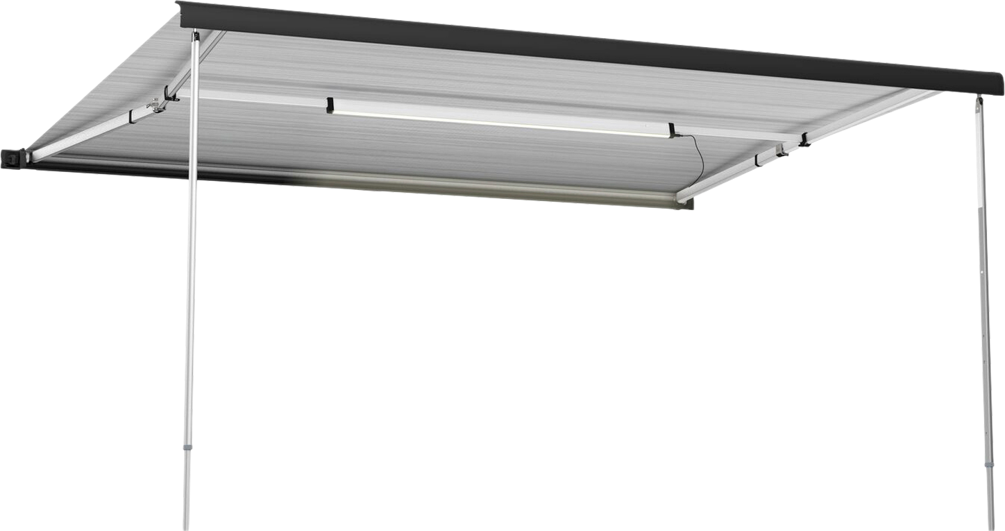 Rafter LED spennstang med LED-list for markise F40van forfra