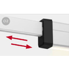 Montert Rafter LED spennstang med LED-list for markise F40van
