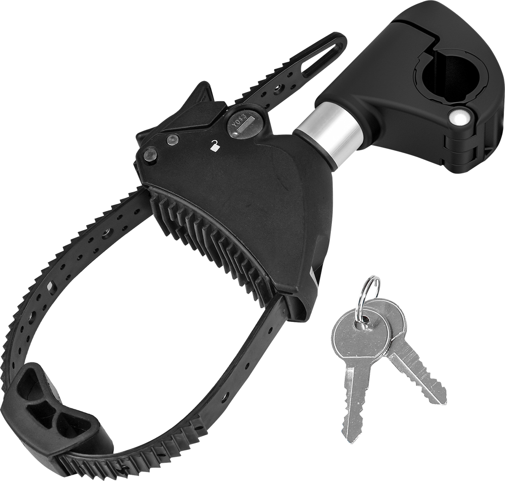 Rammeholder kort Ø 25+30 mm for sykkelstativ 12 cm - Eufab forfra