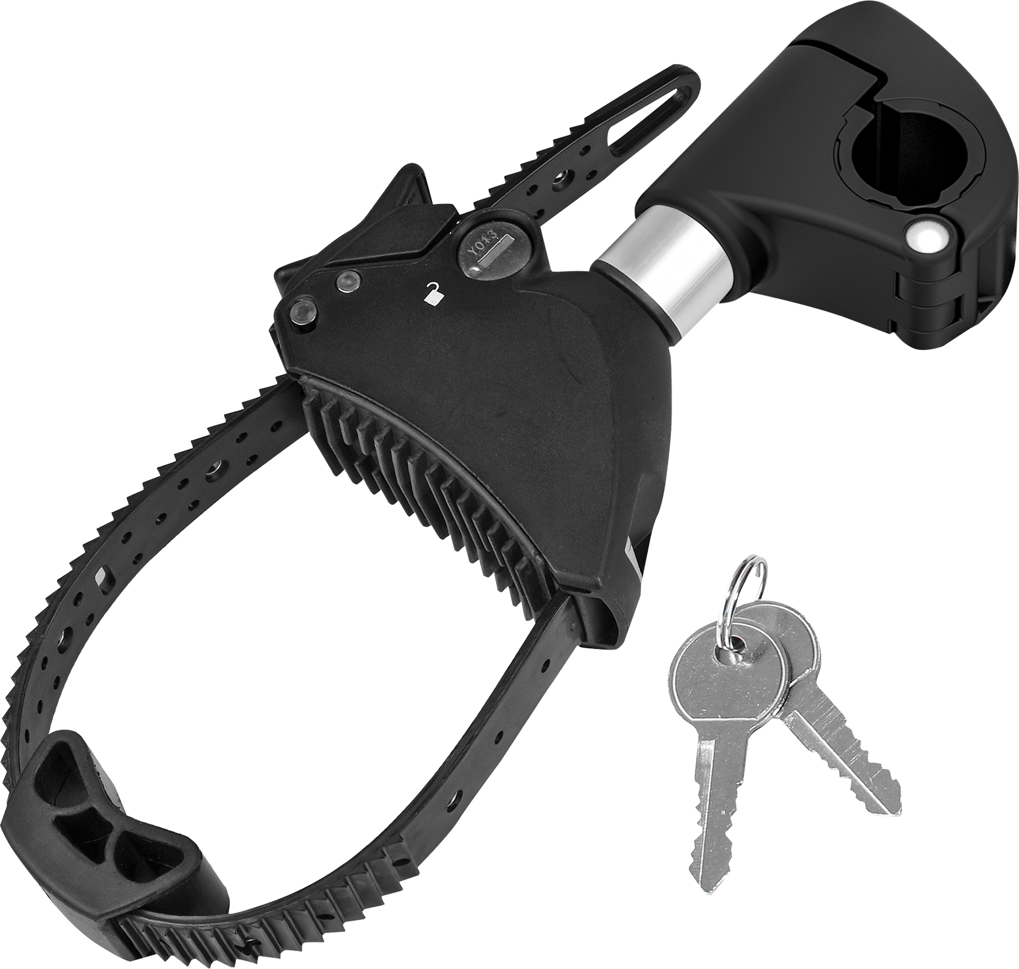 Rammeholder kort Ø 25+30 mm for sykkelstativ 12 cm - Eufab forfra