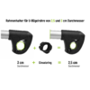 Montert Rammeholder kort Ø 25+30 mm for sykkelstativ 12 cm - Eufab på sykkel