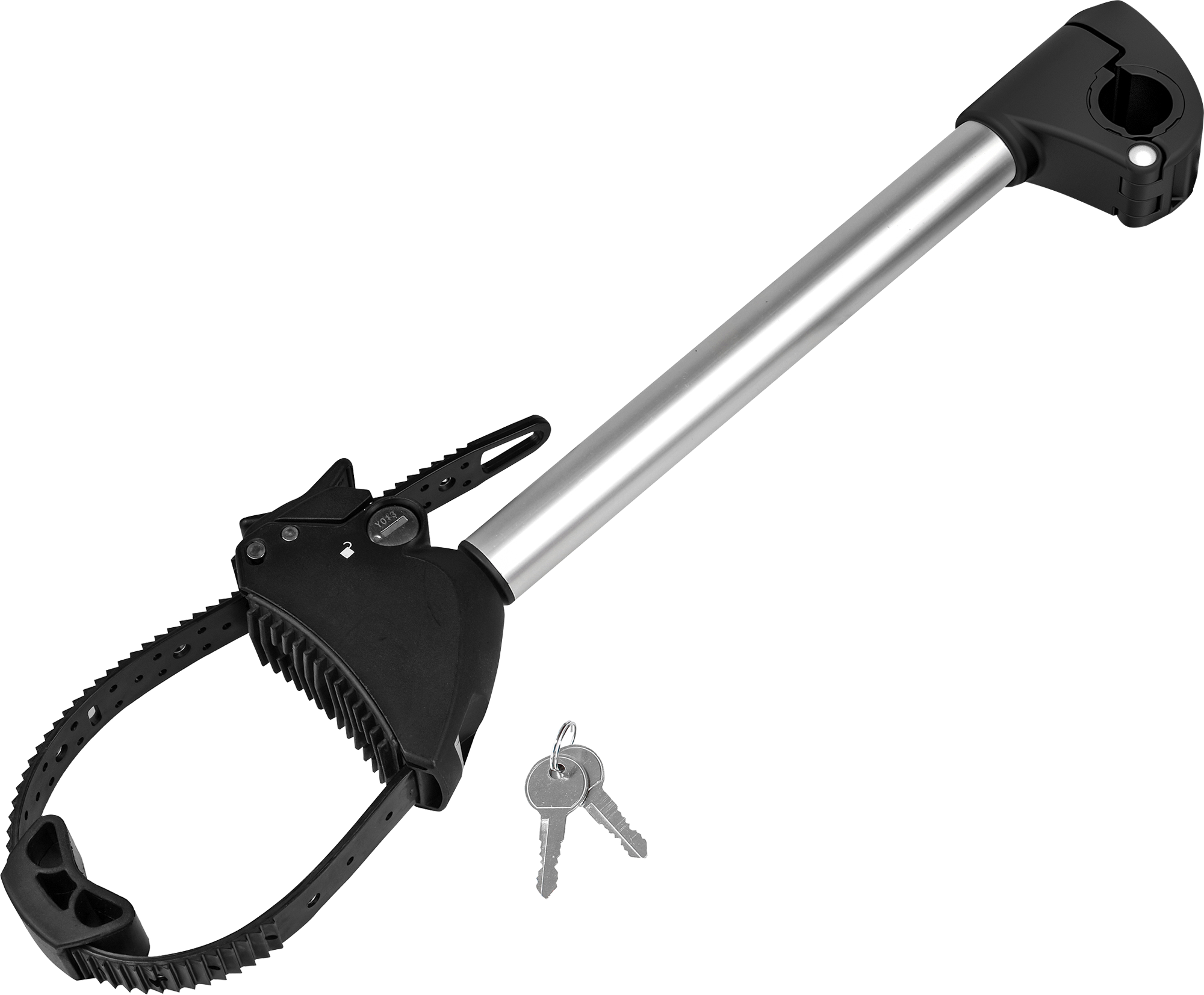 Rammeholder lang Ø 25+30 mm for sykkelstativ, 32 cm forfra