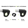 Rammeholder lang Ø 25+30 mm for sykkelstativ, 32 cm montert