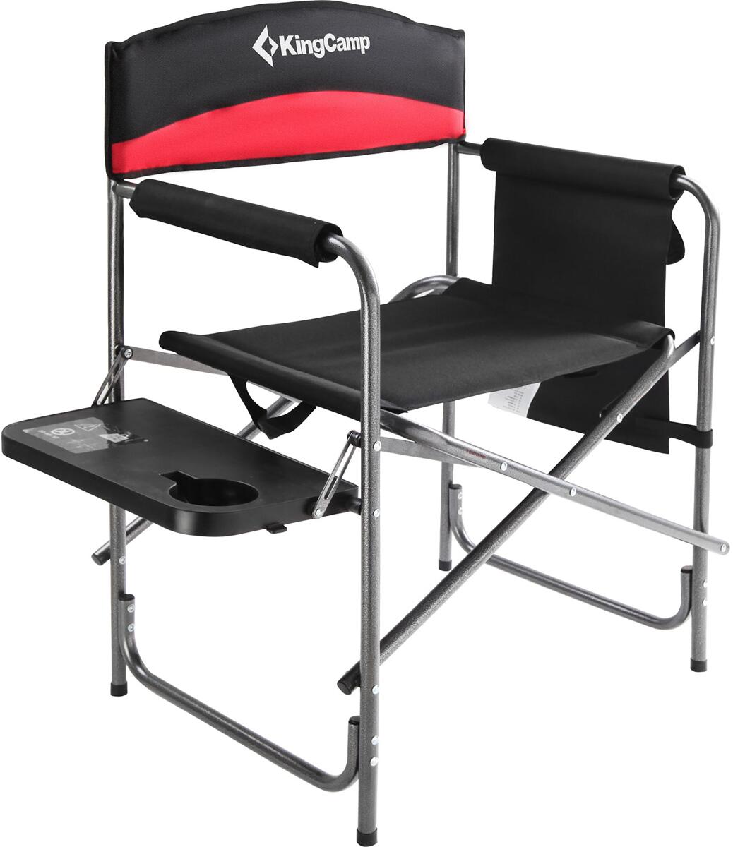Regissørstol Deluxe med sidebord og organiser 180 kg stål - KingCamp bakside
