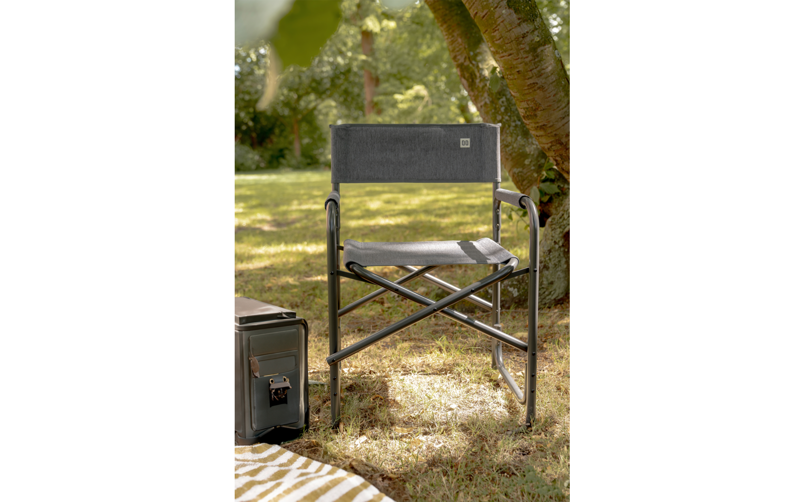Regissørstol Lago klappbar aluminium 2,5 kg Stormy Grey - Travellife