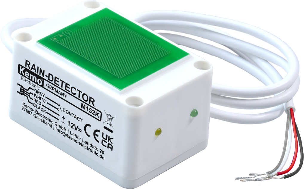 Regnsensor M152K med automatisk reléstyring for markise