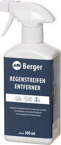 Regnstripe-fjerner 500 ml for campingvogn og bobil flaske forfra