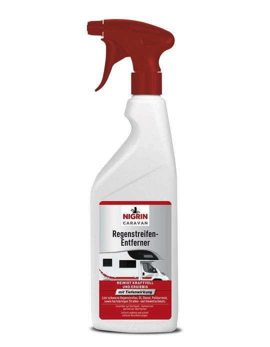 Regnstripefjerner for campingvogn og bobil 750 ml - Nigrin for rask rengjøring av overflater