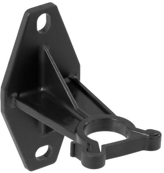 Regulatorholder PA6 i plast for gasstrykkregulatorer, svart - GOK forfra