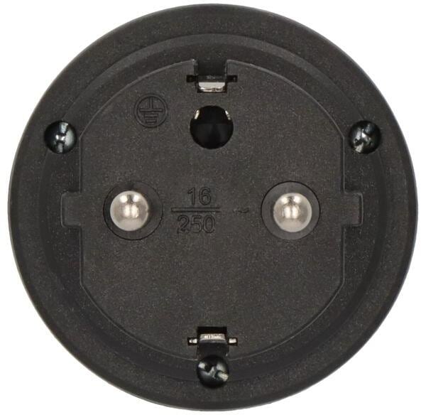 Detalj av Reiseadapter schuko til italiensk type L matt-svart Brennenstuhl