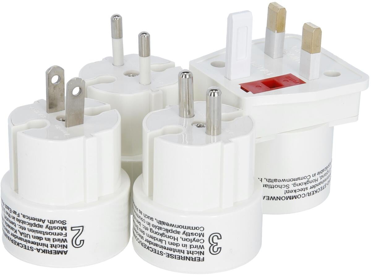Reiseadapter-sett 4-deler for hele verden - HABA for global bruk