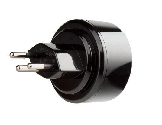 Reiseadapter Sveits 250V/10A med barnesikring - Brennenstuhl forfra
