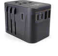 Reiseadapter universal med 5 USB-utganger (2A/3C) - Origin Outdoors forfra