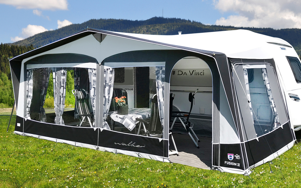 Reisefortelt Fusion II 240 stålstenger 38 kg forfra