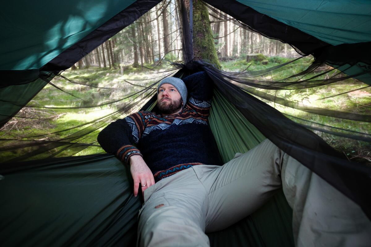 Reisehengekøye Traveller Camp med plass til isomatte