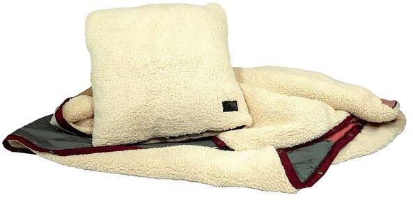 Reisepledd 4-i-1 med CloudTouch fleece 203x137 cm - BUS-BOXX bakside