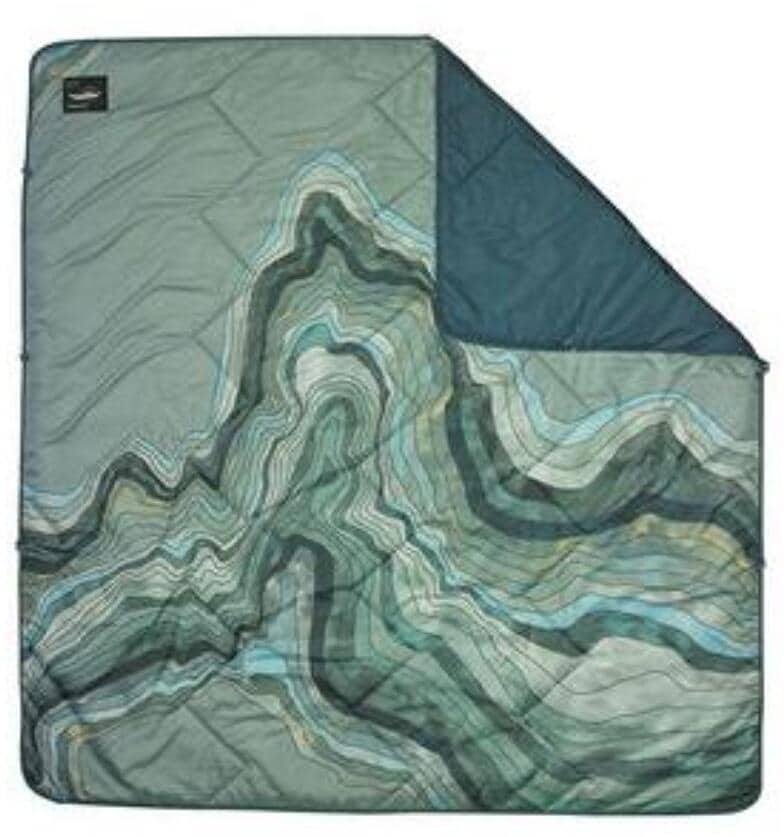 Reisepledd Argo 198x183 cm eraLoft isolasjon Therm-a-Rest i bruk
