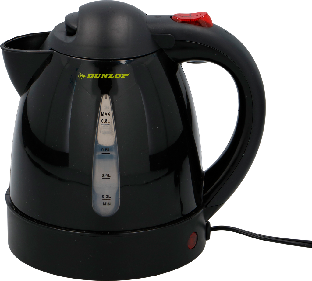 Reisevannkoker 0,8 liter 230 V i plast - Dunlop forfra