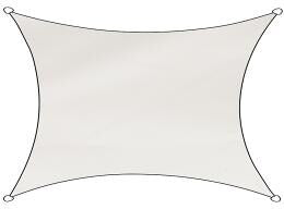 Detalj av materiale på Rektangulært solseil polyester vanntett 300x400 cm
