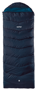 Rektangulær sovepose Travel Line Dreamcatcher 1440 g blå - Wechsel med hette og glidelås, sett forfra