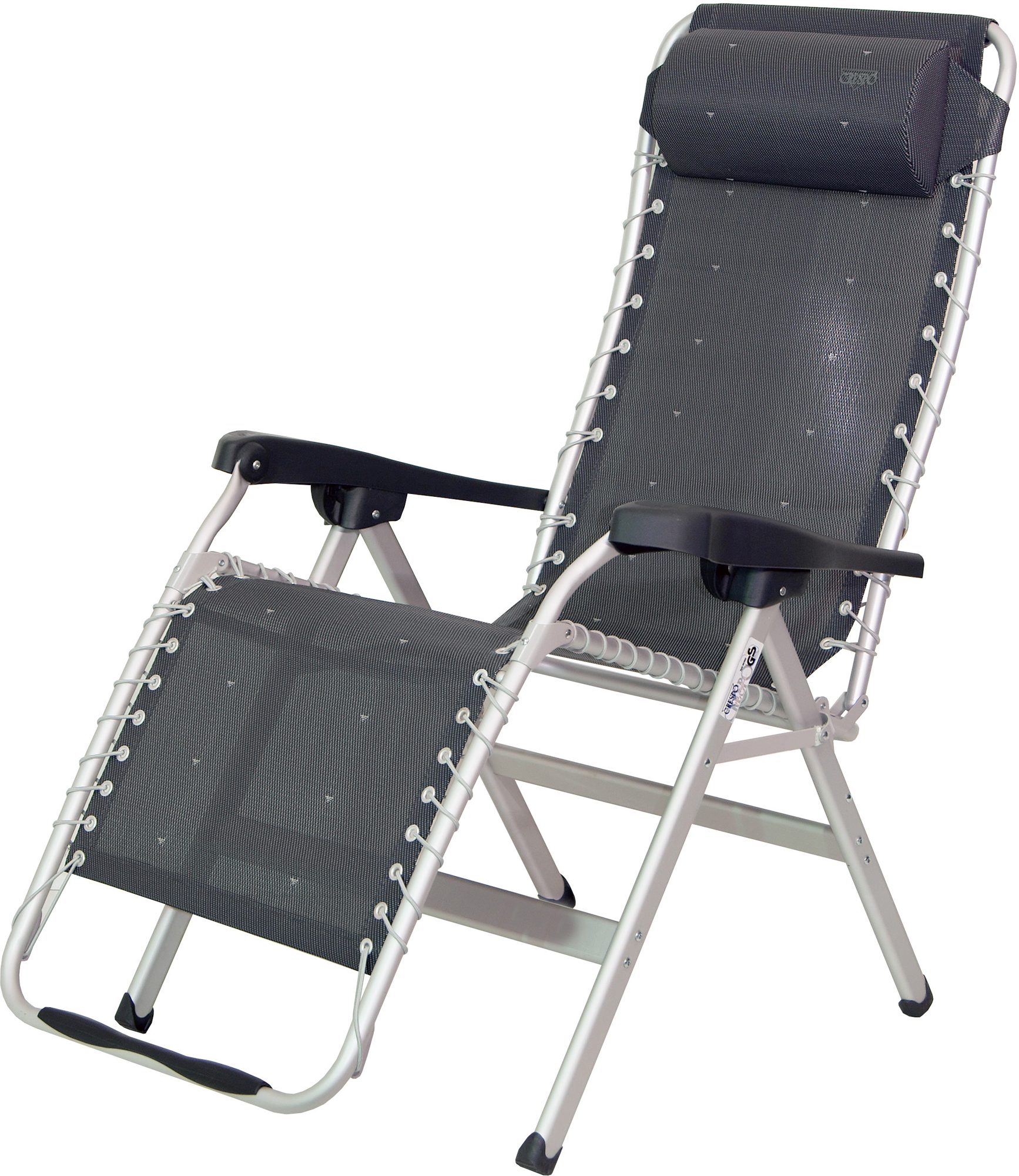 Relaxliggestol multifiber trinnløs justering 130 kg - Crespo forfra