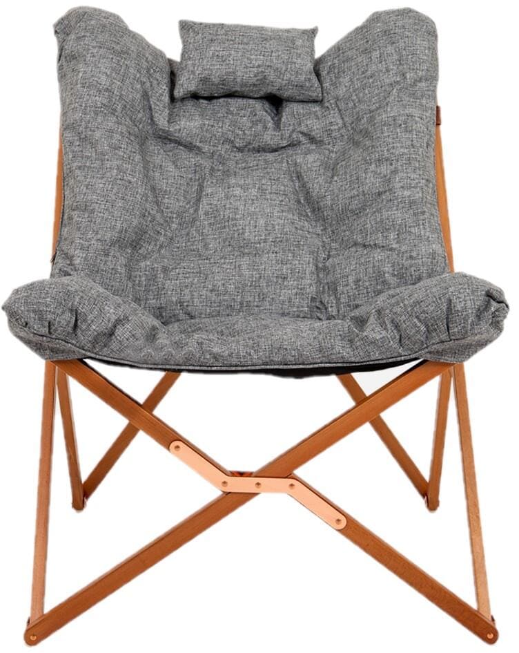 Relaxstol Bloomsbury Comfort FSC-tre grå forfra
