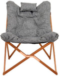Relaxstol Bloomsbury Comfort FSC-tre grå forfra