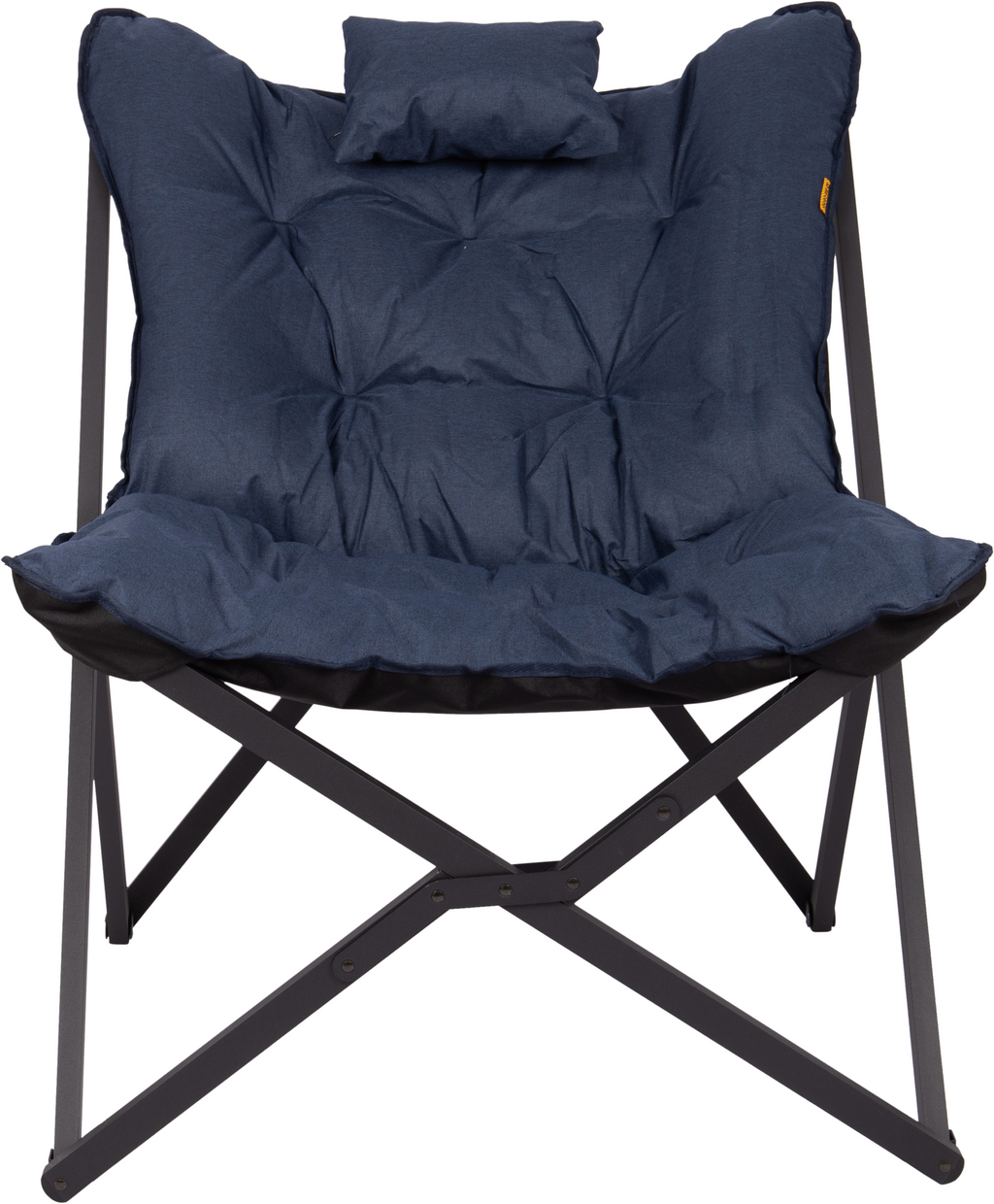 Relaxstol Brandon Industrial sammenleggbar med pute forfra
