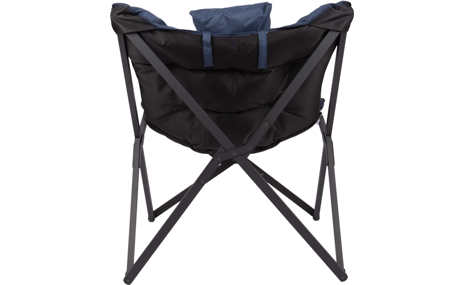 Relaxstol Brandon Industrial sammenleggbar med pute montert i hage