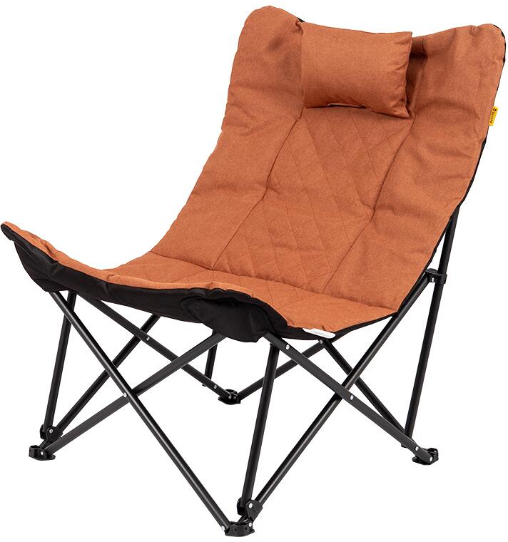 Relaxstol Carleton klappbar stålramme clay 100 kg forfra