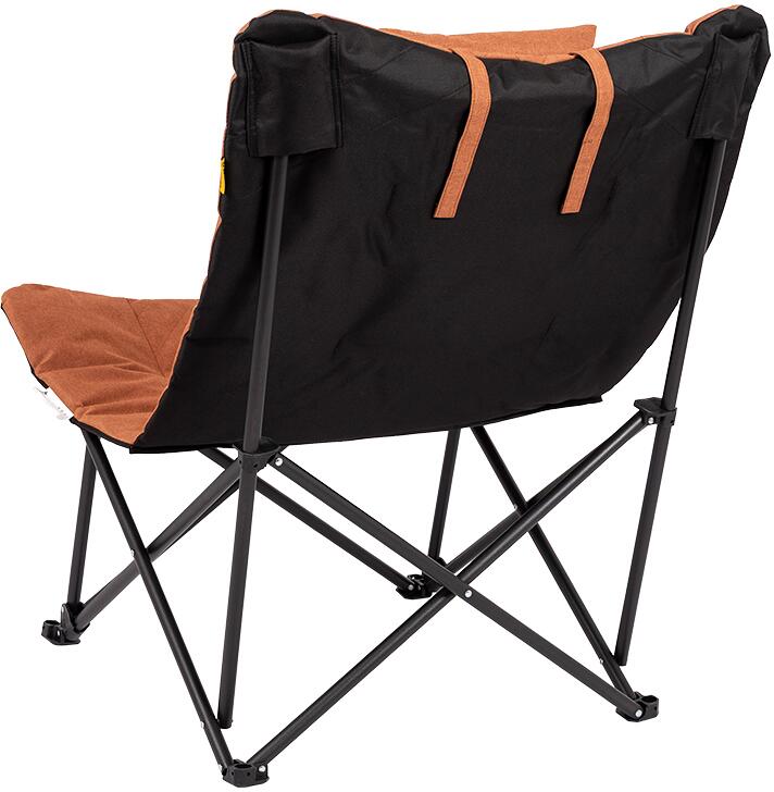 Relaxstol Carleton klappbar stålramme clay 100 kg bakside