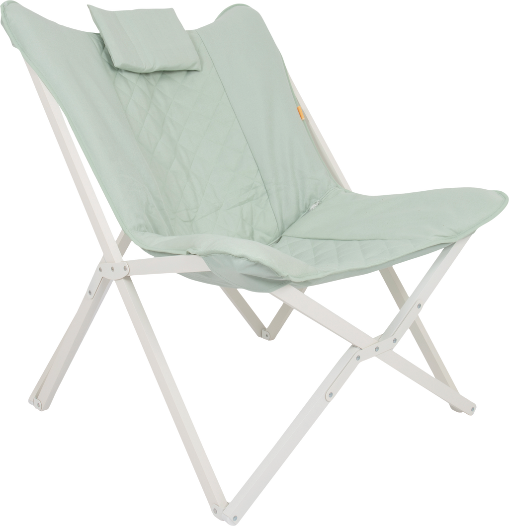 Relaxstol Pastel Gordes L aluminium 5 kg grønn forfra