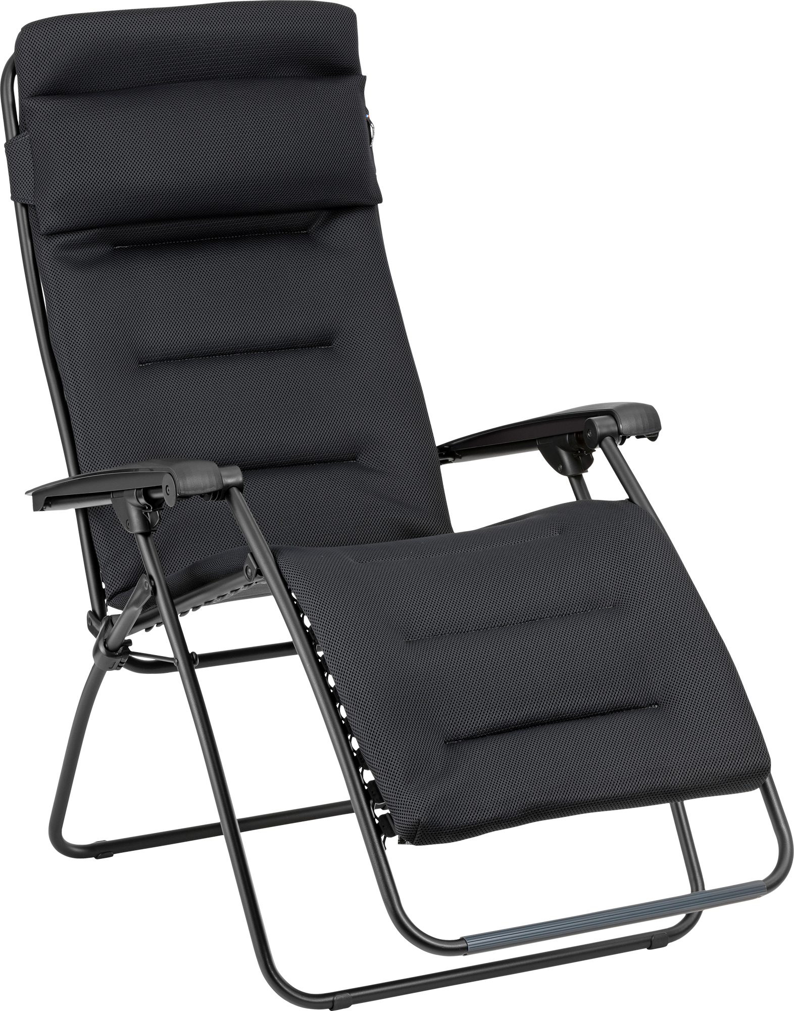 Relaxstol RSX Clip AirComfort trinnløs ryggstilling Coral Blue fra Lafuma forfra