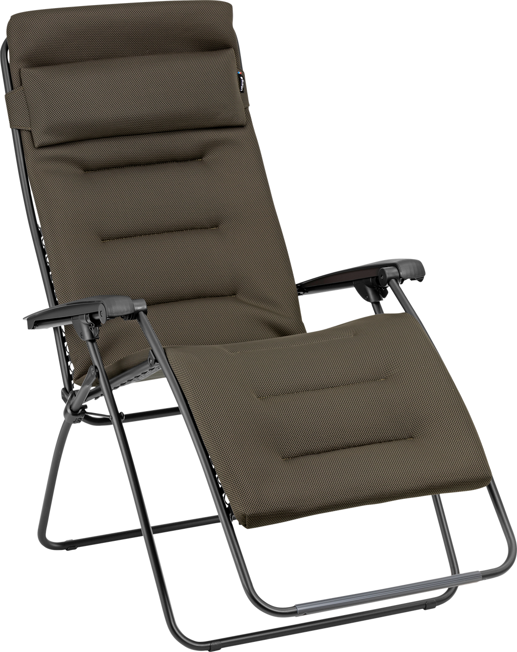 Relaxstol RSX Clip XL AirComfort trinnløs ryggstøtte taupe sett forfra