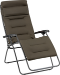 Relaxstol RSX Clip XL AirComfort trinnløs ryggstøtte taupe sett forfra