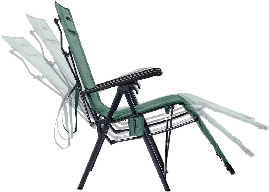 Relaxstol Stjarna resirkulert polyester, 120 kg, grønn bakside