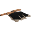 Sidebilde av Relaxstol Wembley L beige med trepute