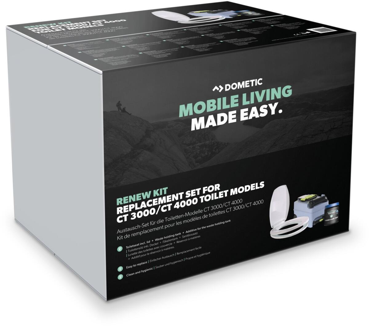 Renew Kit fornyelsessett for CT3000/CT4000 toalett fra Dometic