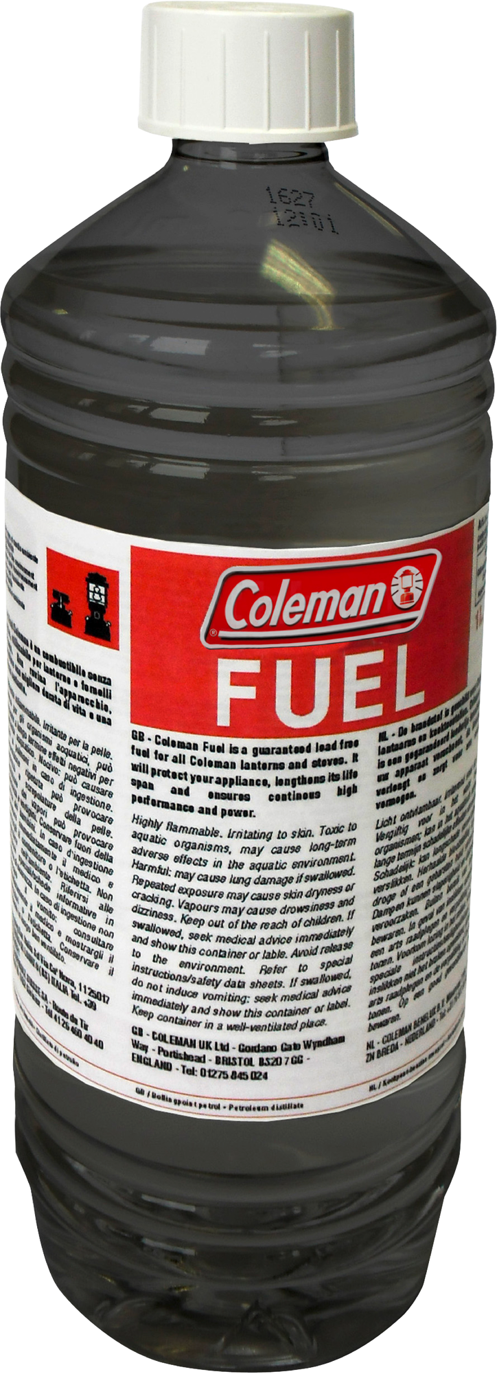 Renset katalyttbensin 1 liter for bensinapparater - Coleman for effektiv drivstoffbruk