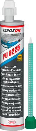 Reparasjonslim 2K PU 9225 for plastdeler 50 ml antrasitt for bilreparasjon