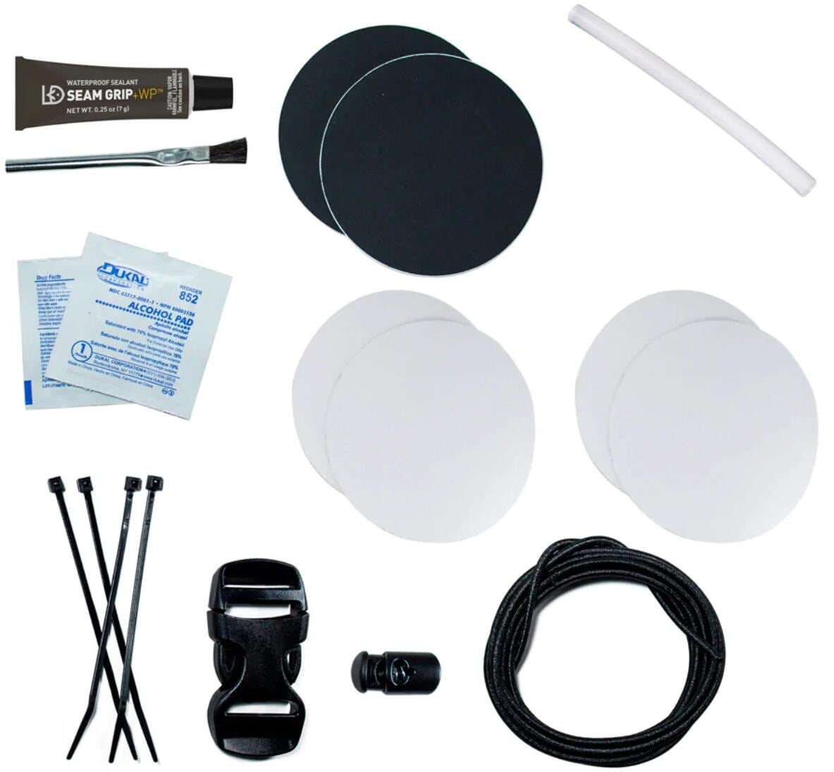 reparasjonssett tenacious tape camp repair kit 19 deler front